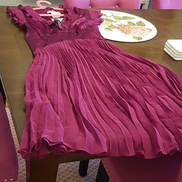 NWT Silk Plum Marciano Dress - Picture 9 of 17